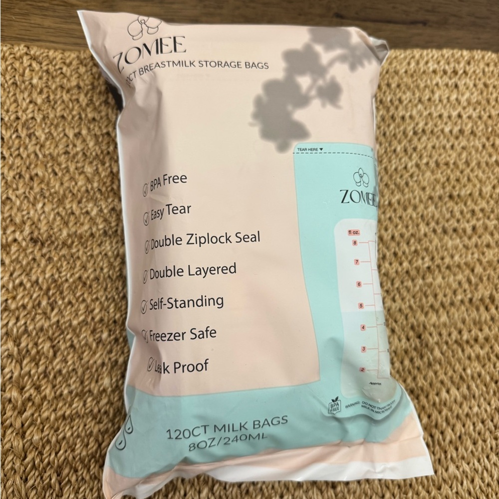 Zomee Breastmilk Storage Bags 120CT